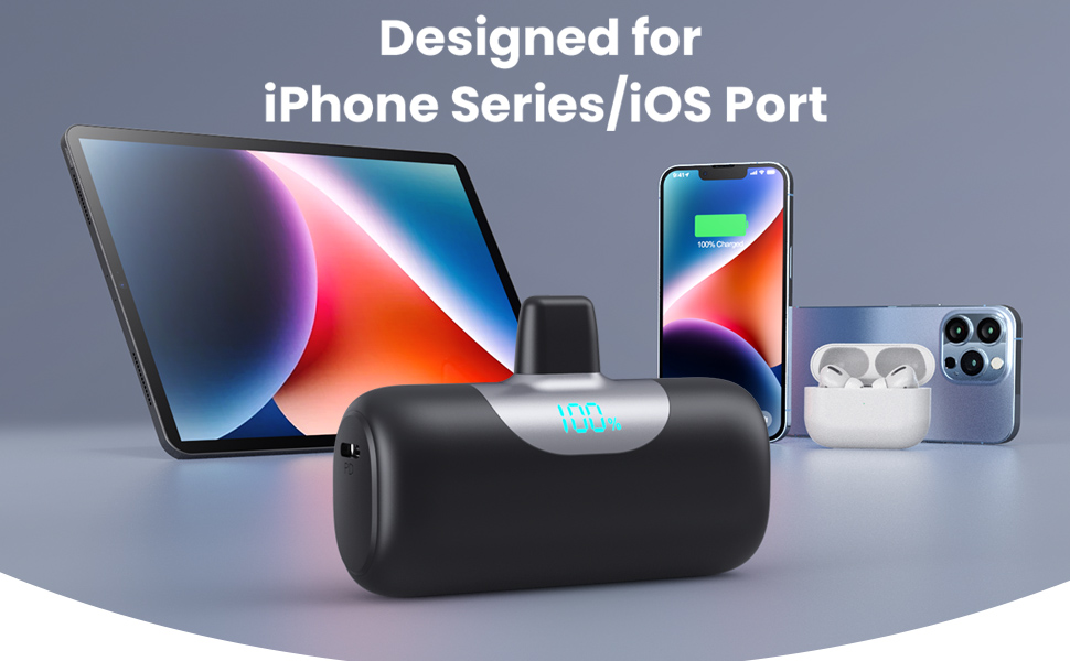 5500mAh Ultra-Compact LCD Display Power Bank Cute Battery Backup Charger