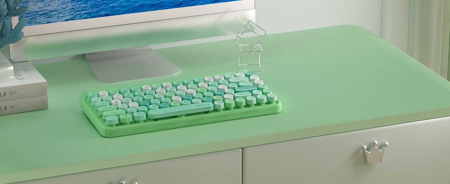 green keyboard
