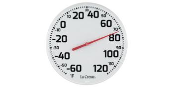 lacrosse, la crosse, thermometer, dial, analog, temperature, 104-1522, 8", 8.5"