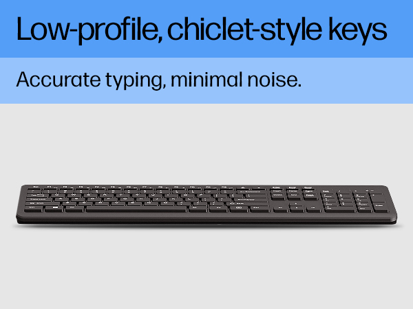 Low-profile, chiclet-style keys