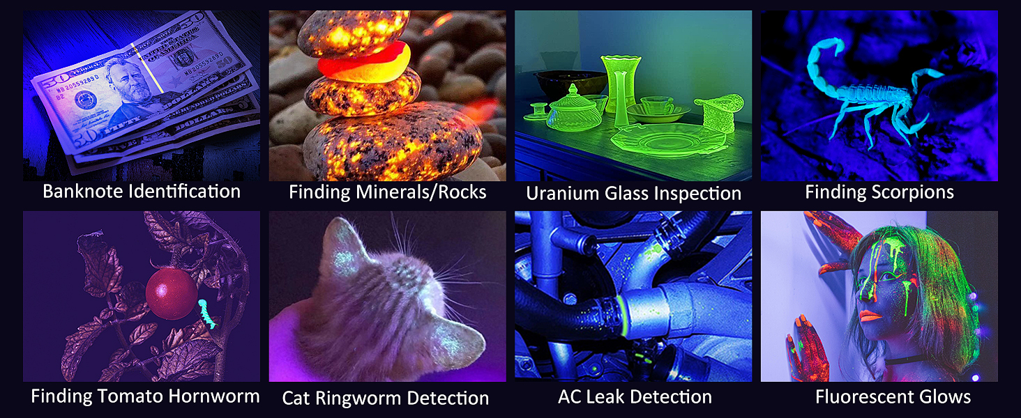 uv flashlight rechargeable 365nm