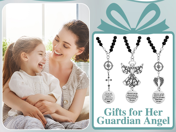 Angel Wings Cross Car Charm