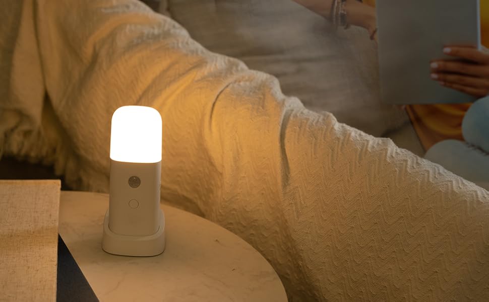 Warm bright night lights motion sensor for home