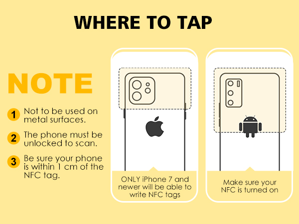 5 cable cord labels for electronics with NFC tags stickers