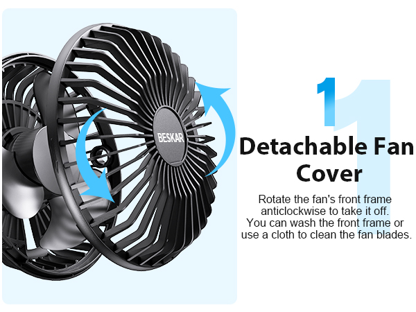 detachable fan cover