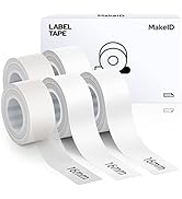 MakeID L1 Q1 E1 Label Maker Tape Adapted Label Print Paper Refills Standard Laminated Office Labe...