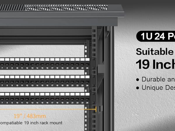 24port keystone patch panel