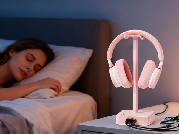Gaming Headset Holder with 3 USB Ports 