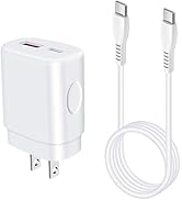 25W Super Fast Charger Type C Dual Port Samsung Fast Charging Block for Galaxy A35 A55 A15 5G A25...