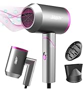 SKERTS Professional Ion Hair Dryer, Low Noise Hair Dryer, 1800W Quick Drying Hair Dryer - Ultra-L...