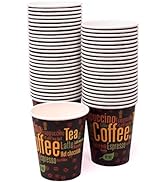 ESKAY PRODUCTS 12 Ounce Paper Disposable Hot and Cold Coffee Cups, Case of 1000 Cups, Coffee Design