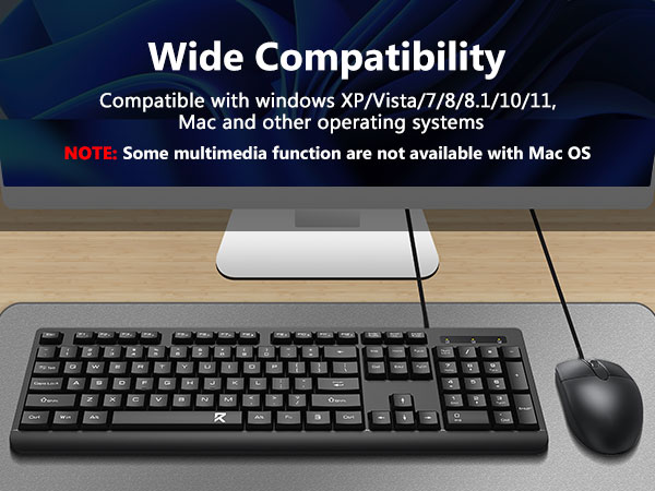 Wired Keyboard Mouse Combo