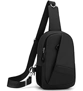Hoedia Crossbody Sling Bag for Men Women, Shoulder Cross Body Bag EDC Fanny Back Pack with Reflec...
