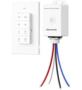 DEWENWILS Wireless Dimmer Switch Kit, Single Pole Outdoor Wireless Light Switch and Receiver Kit,...