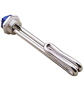 DERNORD 120V 1500W Foldback Water Heater Element with Low Watt Density