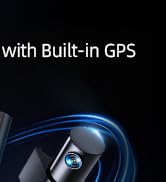 4K Dash Cam Front and Rear, 5G WiFi &amp; GPS &amp; 64GB Card, 1.5