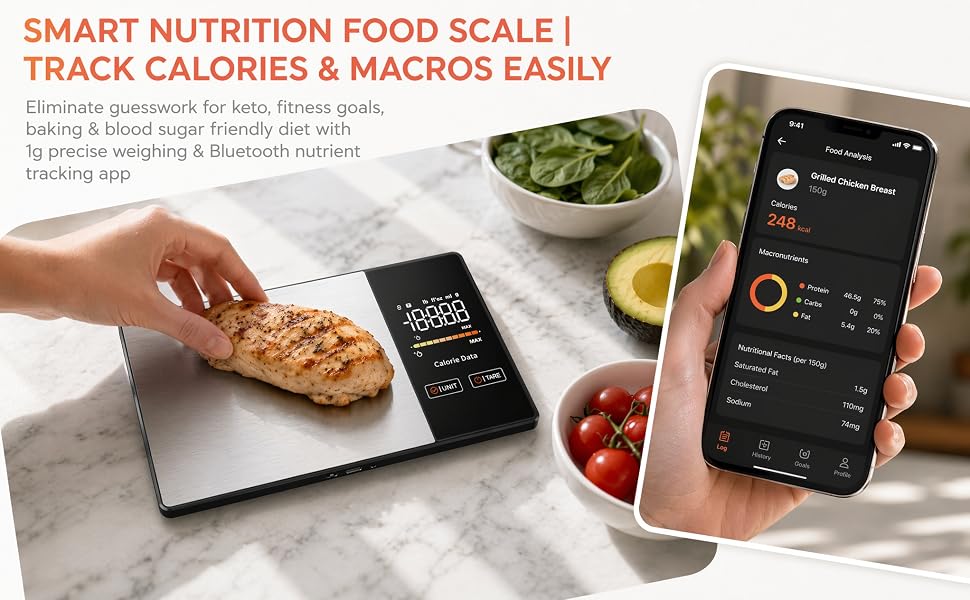 SMART NUTRITION FOOD SCALE | TRACK CALORIES &amp;amp; MACROS EASILY