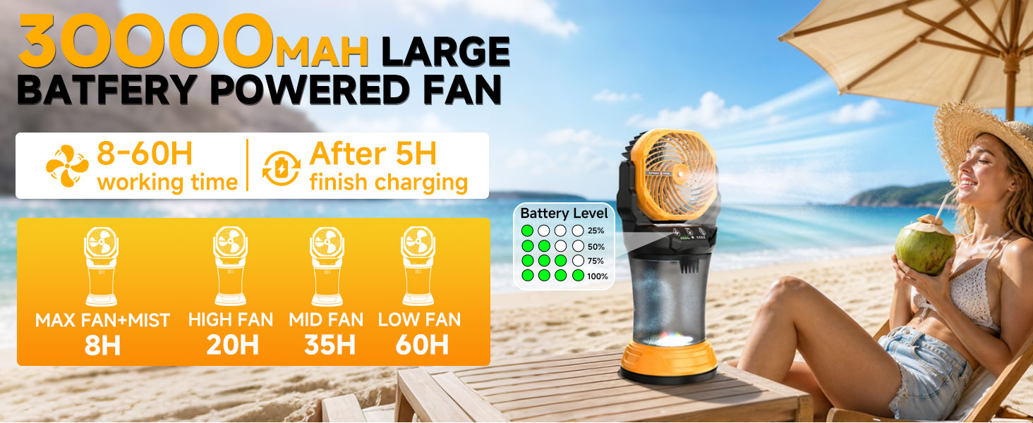 Portable Misting Fan
