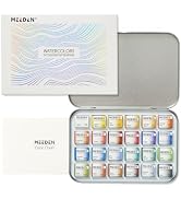 MEEDEN Professinal Watercolor Paint Set: 24 Colors Semi-Moist Watercolor Set - High Saturation Ar...