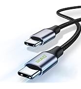 IHAO USB Type C to Type C Fast Charger Cable High Sync Speed USB C to USB C Nylon Braid Cable Sup...
