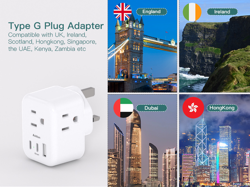 US to UK Plug Adapter