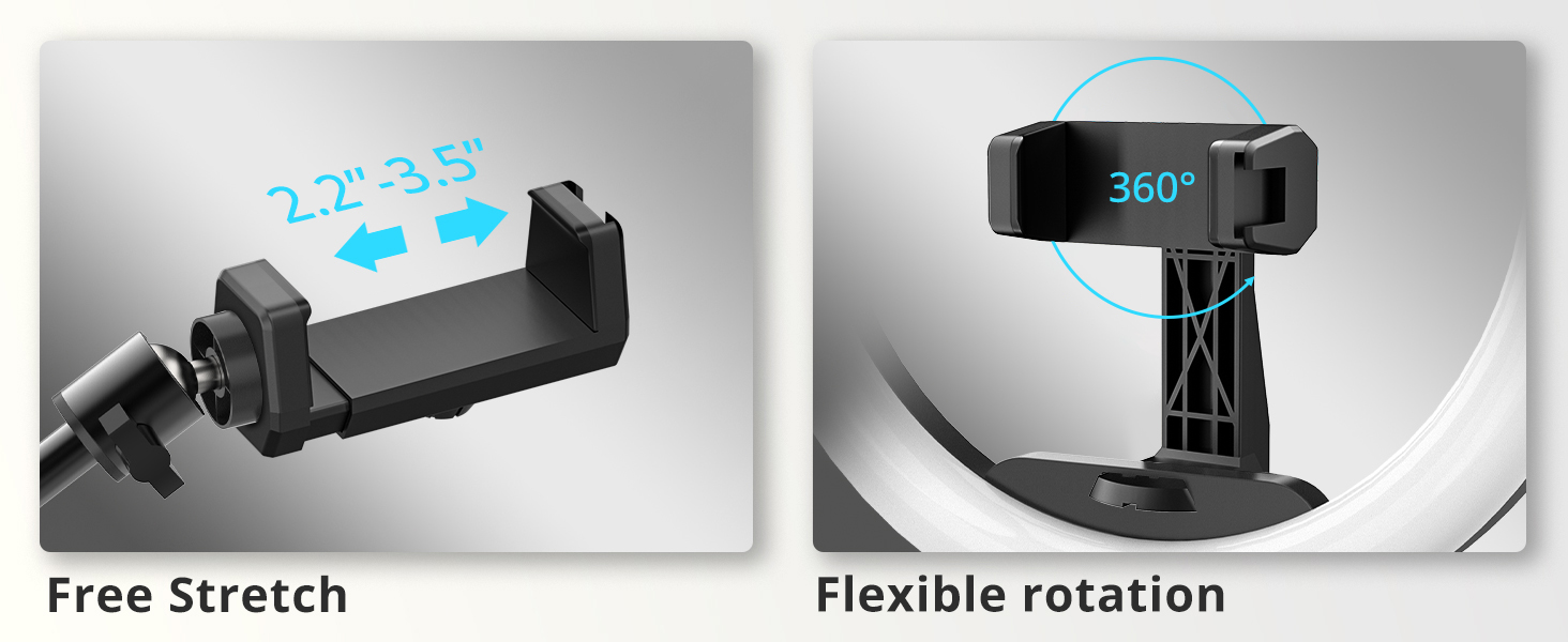 phone stand with light