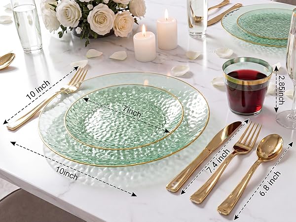 green plates