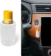 xbrtaia 1 Pack Upright Car Chapstick Holder, Bling Insulating Lip Balm Holder,Rhinestone Car Acce...