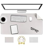 Non-Slip Desk Pad, Waterproof PVC Leather Desk Table Protector, Ultra Thin Large Mouse Pad, Easy ...