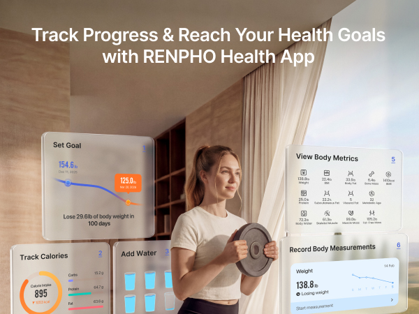 Smart Scale for Body Weight Digital Bathroom Scale BMI Weighing Bluetooth Body Fat Scale