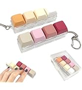 2 Pack Slient and Clicky Keyboard Fidget Toy – Creamy, Stress Relief Fidget Clicker Keychain,Quie...