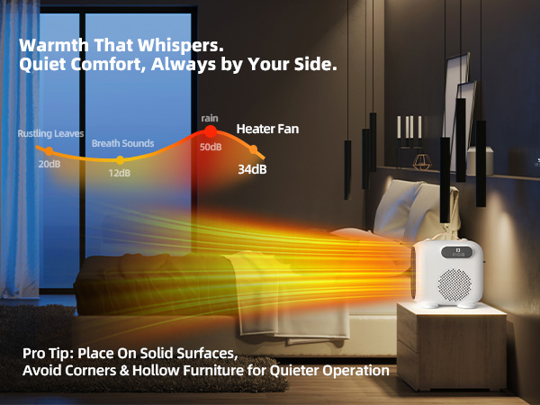 Low Noise Operation Portable Mini Heater