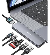 USB C Adapter HDMI Hub for MacBook Pro/Air M1 M2 2022 2021 2020 13" 15" 16",7 in 2 Mac USB Multip...