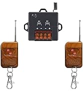 Meskliu 12V Remote Control Switch,DC5V/12V/24V/48V Wireless Remote RF Switch,10A Relay with 324ft...