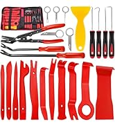 Keze 24Pcs Trim Removal Tool Set with Pick &amp; Clip Removal Tool, Sticker Scraper, Automotive Plast...