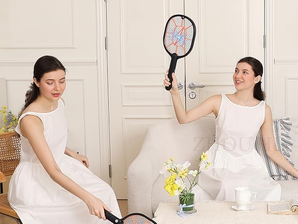 Electric Fly Swatter 2 Pack (Black &amp;amp; Gray)