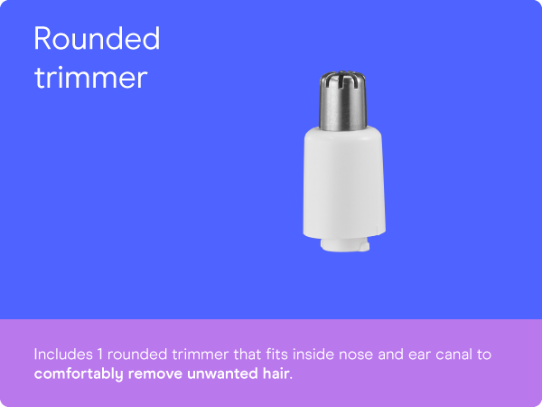 Conair Nose hair trimmer women eyebrow ear facial personal comb rounded compact convenient