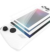 PlayVital 2 Pack White Border Tempered Glass Screen Protector for ROG Ally X 2024, for ROG Ally 2...