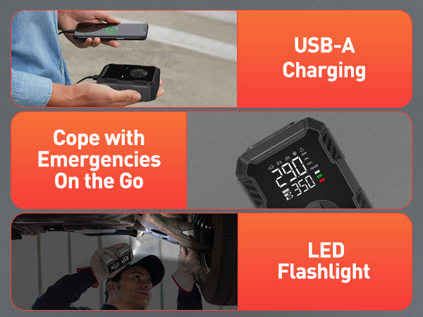 tire inflator portable air compressor car pump