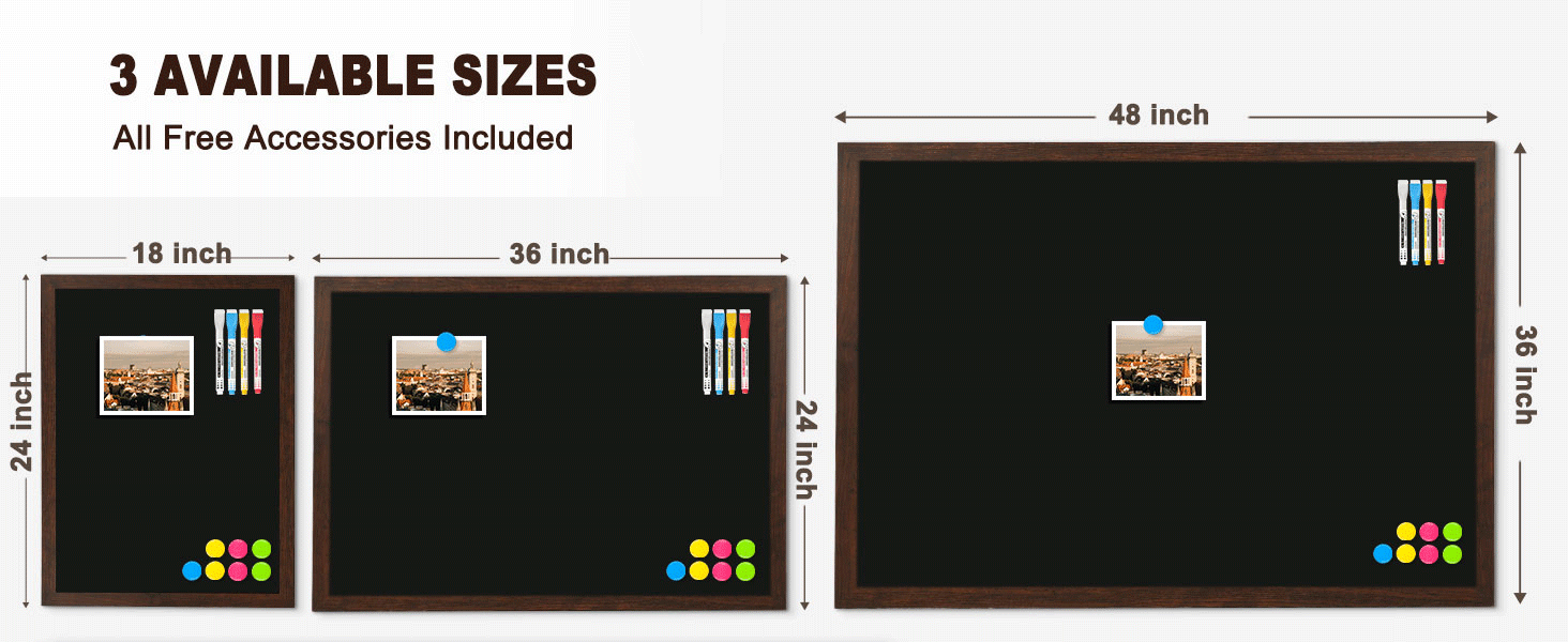 2418 3624 45x60 cm 60x90 cm chalkboard 