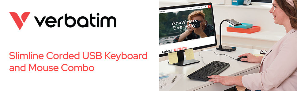 Slimline Keyboard and Mouse combo 1