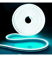 iNextStation Neon LED Strip Lights 16.4ft/5m Neon Light Strip 12V Silicone LED Neon Rope Light Wa...