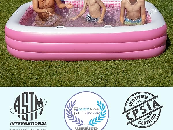 Family pool pink- 1