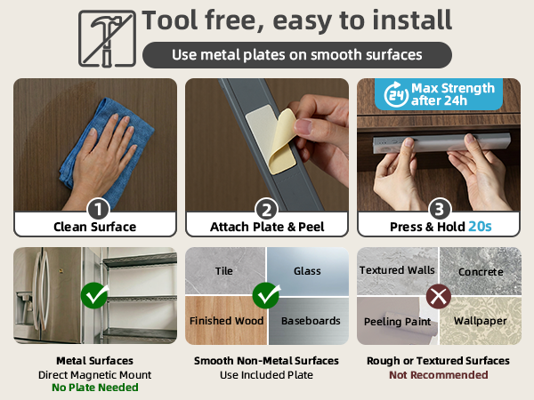 Tool free installation