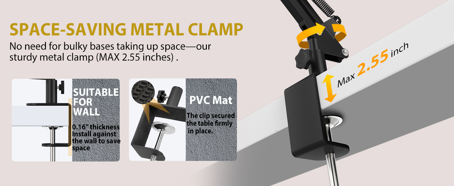 lager magnifying glass with clamp