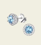 light blue earring