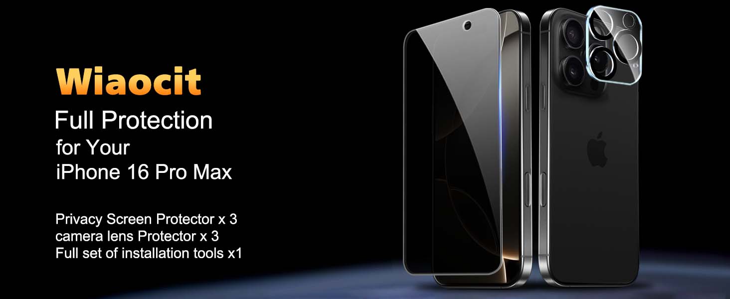 iPhone 16 Pro Max Privacy Screen Protector