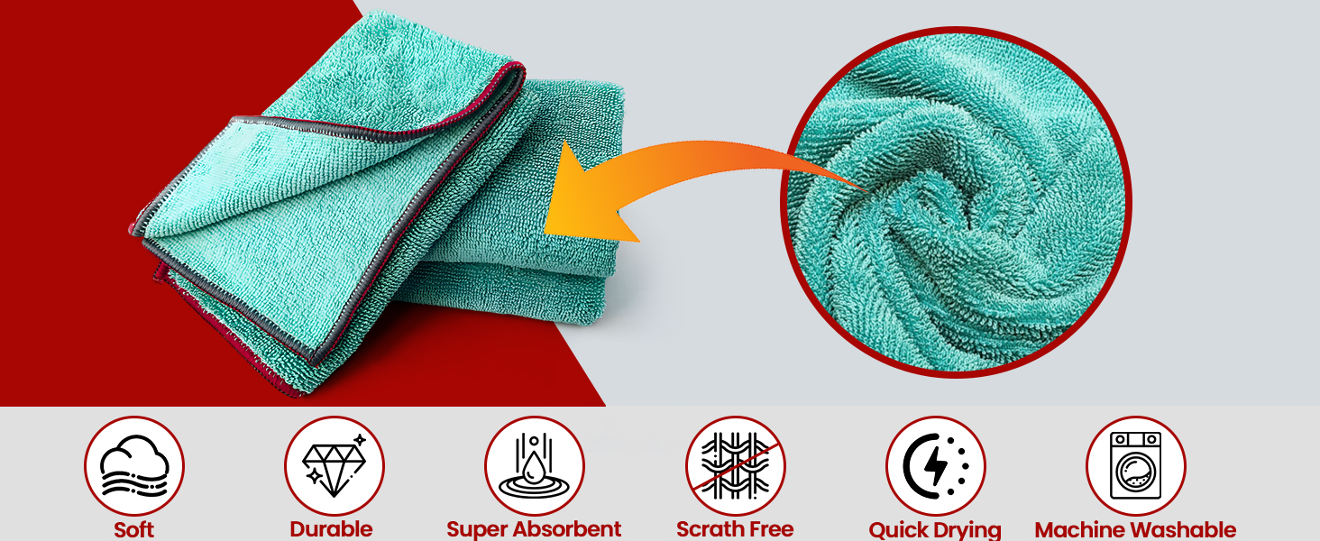 Microfiber Towels for Car,Professional Car Drying Towel, Strong Water Absorption Drying Towel