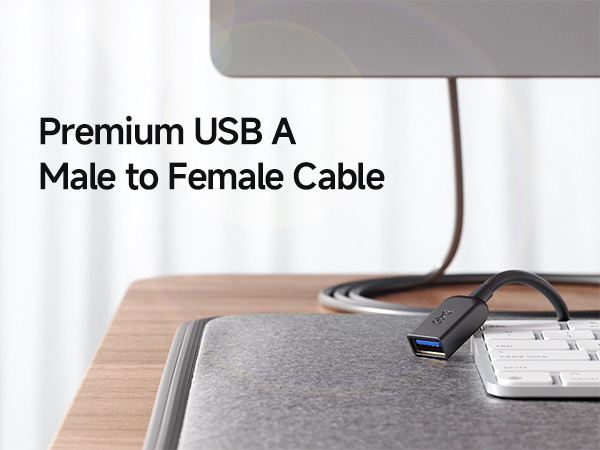 Cable Matters usb 3.0 extension cable for connecting VR headsets, hard drives, and more
