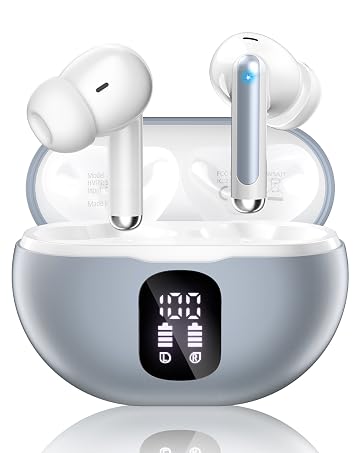S66 gray wireless earbuds